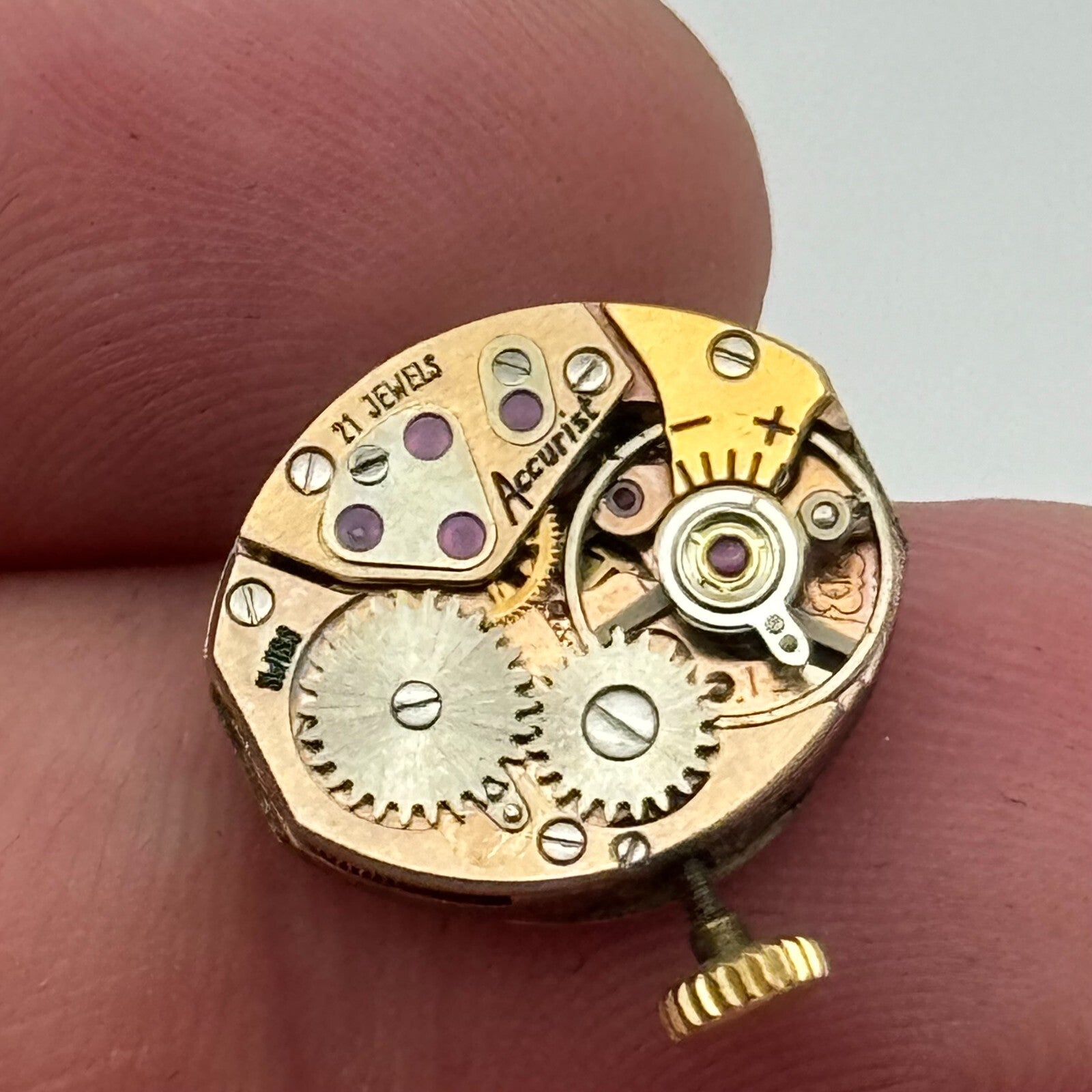 13mm Ladies Accurist ETA 2487 Manual Wind 21 Jewels Swiss Watch Movement PARTS