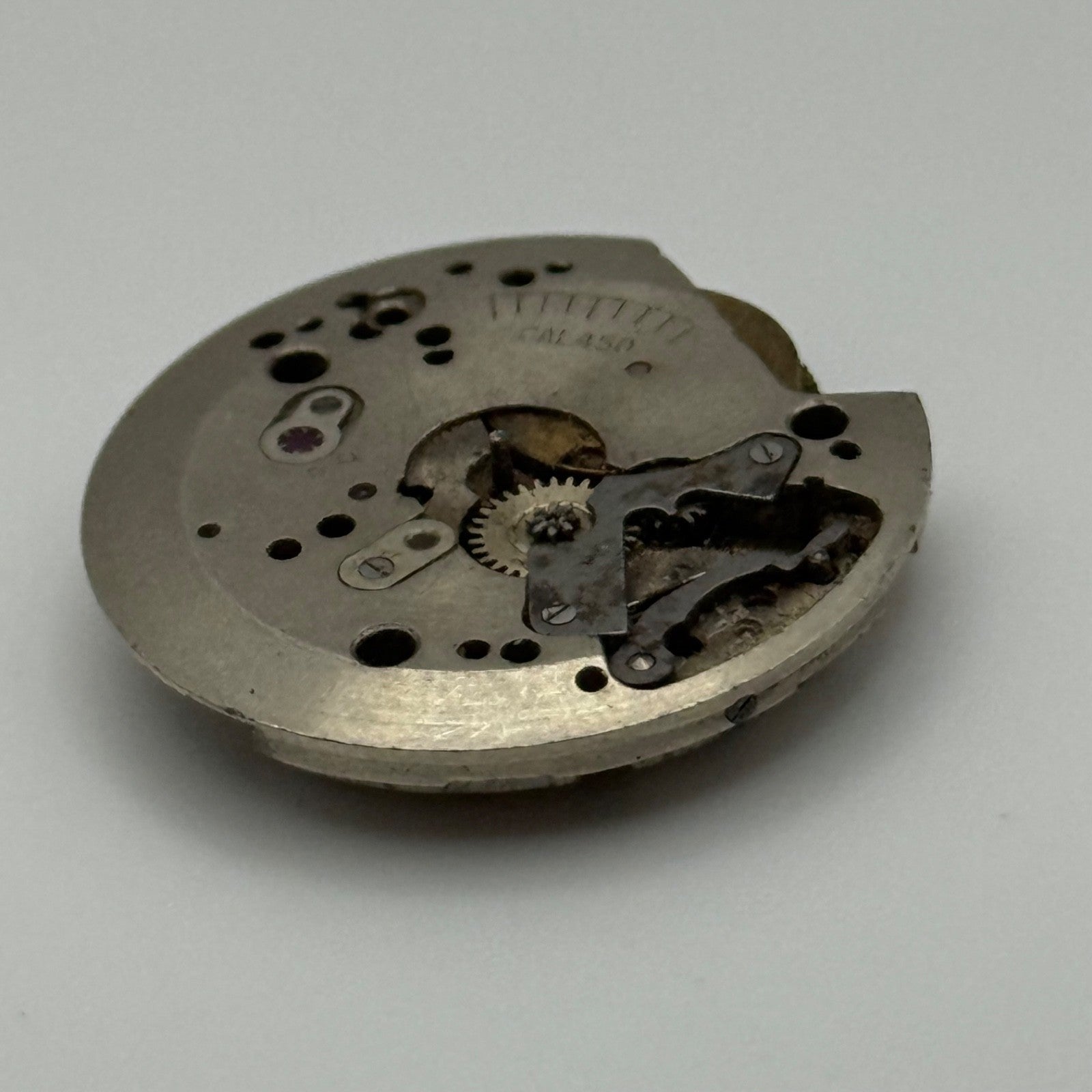 Helids Cal 450 Watch Movement Manual Wind Swiss Vintage Parts Repair 25.9mm