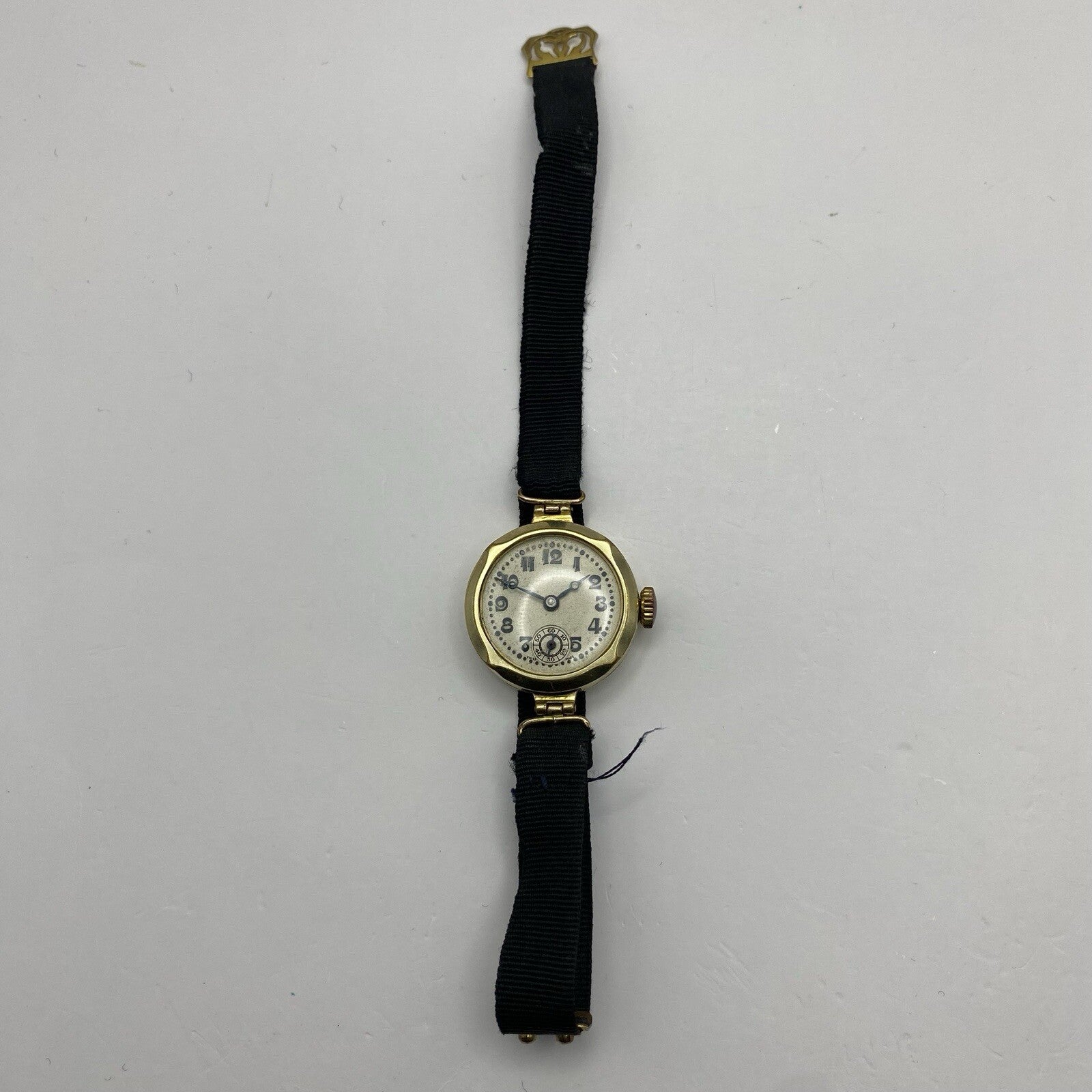 25mm Ladies SMALL Art Deco Gold Plated Sub Seconds Old Watch TO RESTORE