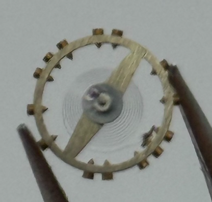 ETA 761 1261 Balance Wheel Complete And Spring 5 1/4''' Watch Movement Parts 