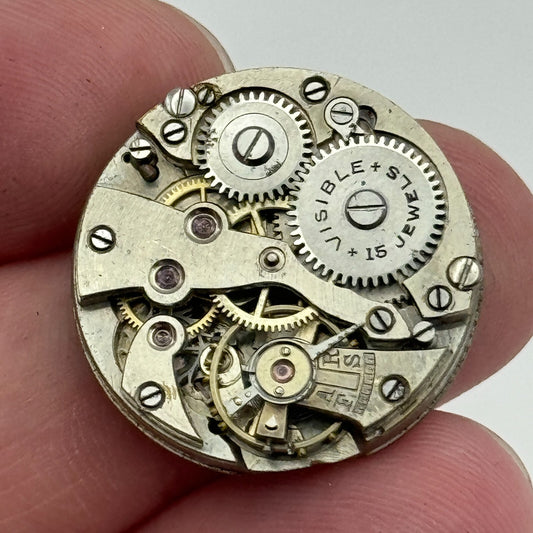 23.6mm Visible Patent 51489 FHF Manual Wind Watch Movement Swiss Vintage PARTS