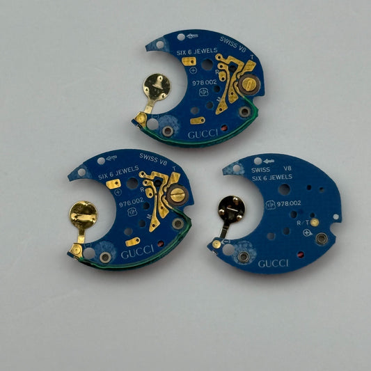 ETA ESA 978.002 x3 Quartz Watch Movement Incomplete Swiss Ladies Parts Repair