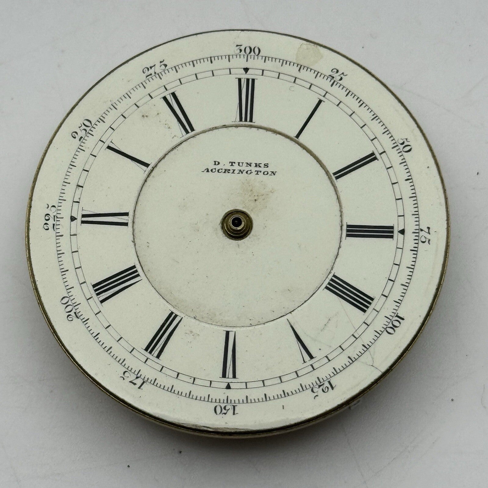 47.2mm Manual Wind Antique D Tunks Accrington Pocket Watch Movement FOR PARTS