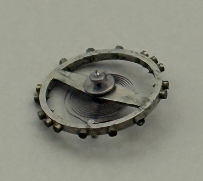 AS 1051 Balance Wheel Complete And Spring 5¼’’’ 34 M Watch Movement Parts NOS