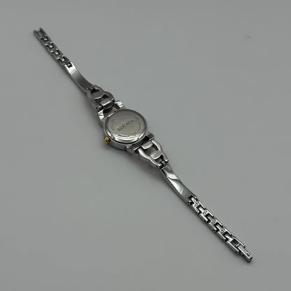 22mm Working Ladies Sekonda Two Tone Jewelled Quartz Japan Watch 6.25 Inches