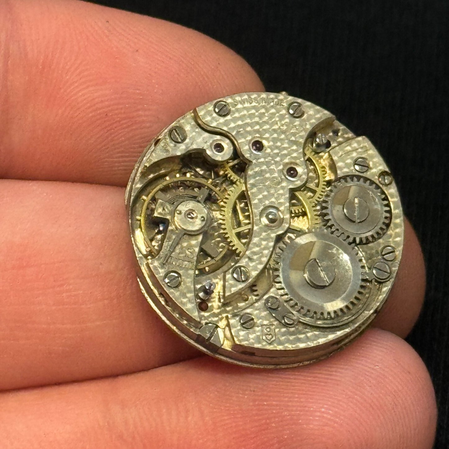 25mm Steiger HP Unidentified Manual Wind Swiss Watch Movement Vintage PARTS