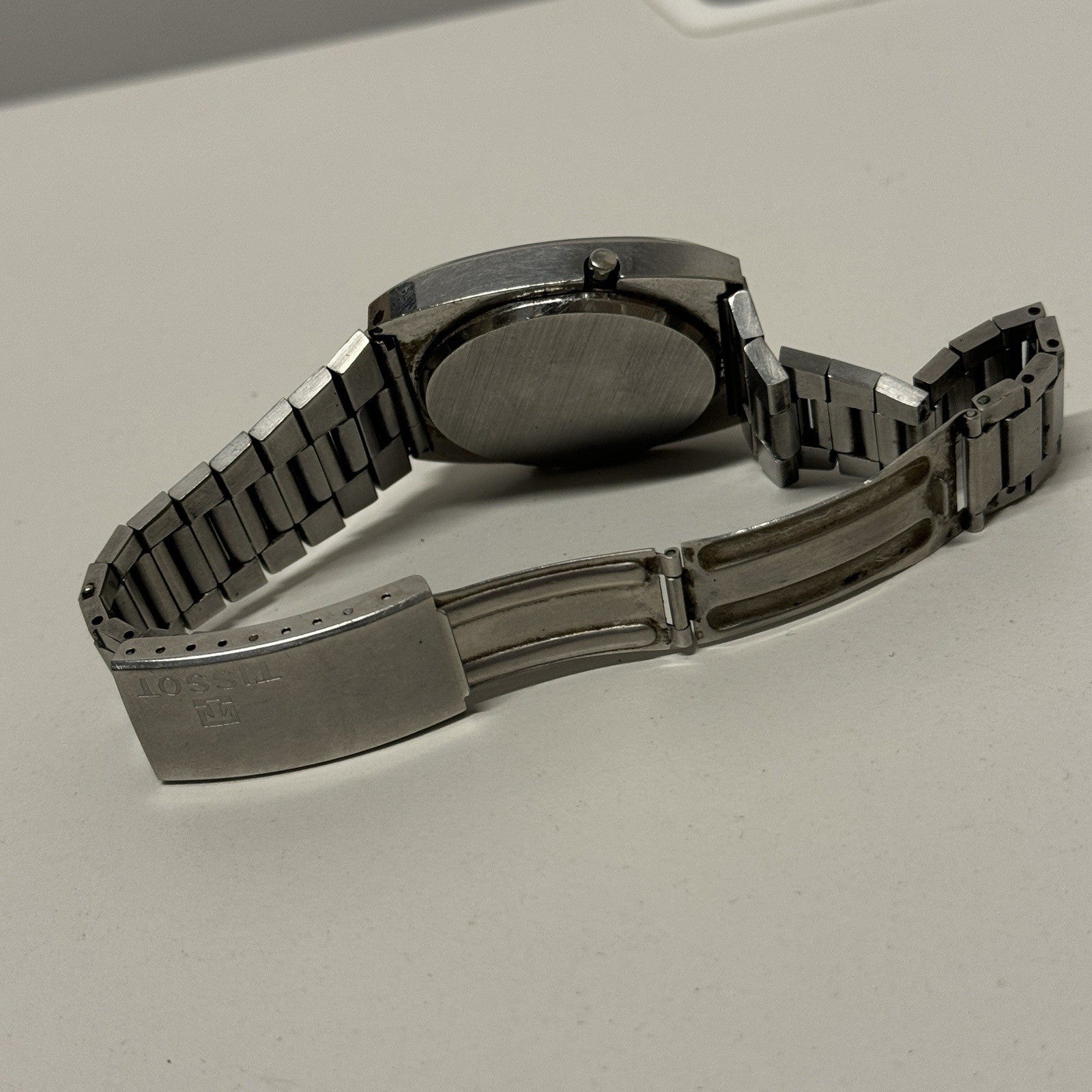 37mm Tissot 2040 Liquid Crystal 40626 - 2144 Quartz LCD Vintage Watch FOR PARTS