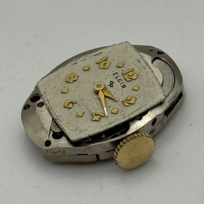 Elgin 662 Watch Movement 17 Jewels USA Vintage American Parts Repair 14.3mm