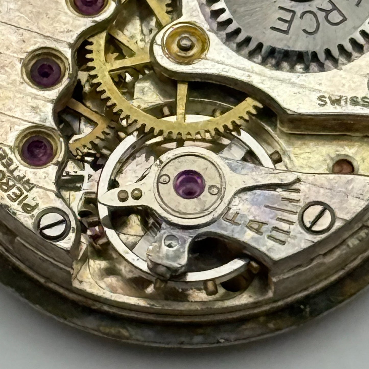 Majex Pierce 103 Watch Movement Running Manual Wind Vintage Parts Repair 23.6mm