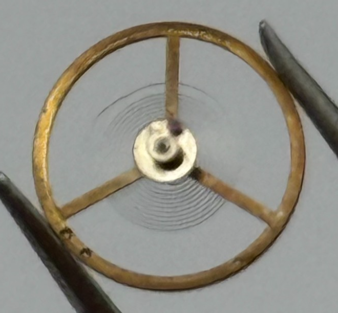 BFG 927-21 Balance Wheel Complete And Spring  1892 M Watch Movement Parts NOS