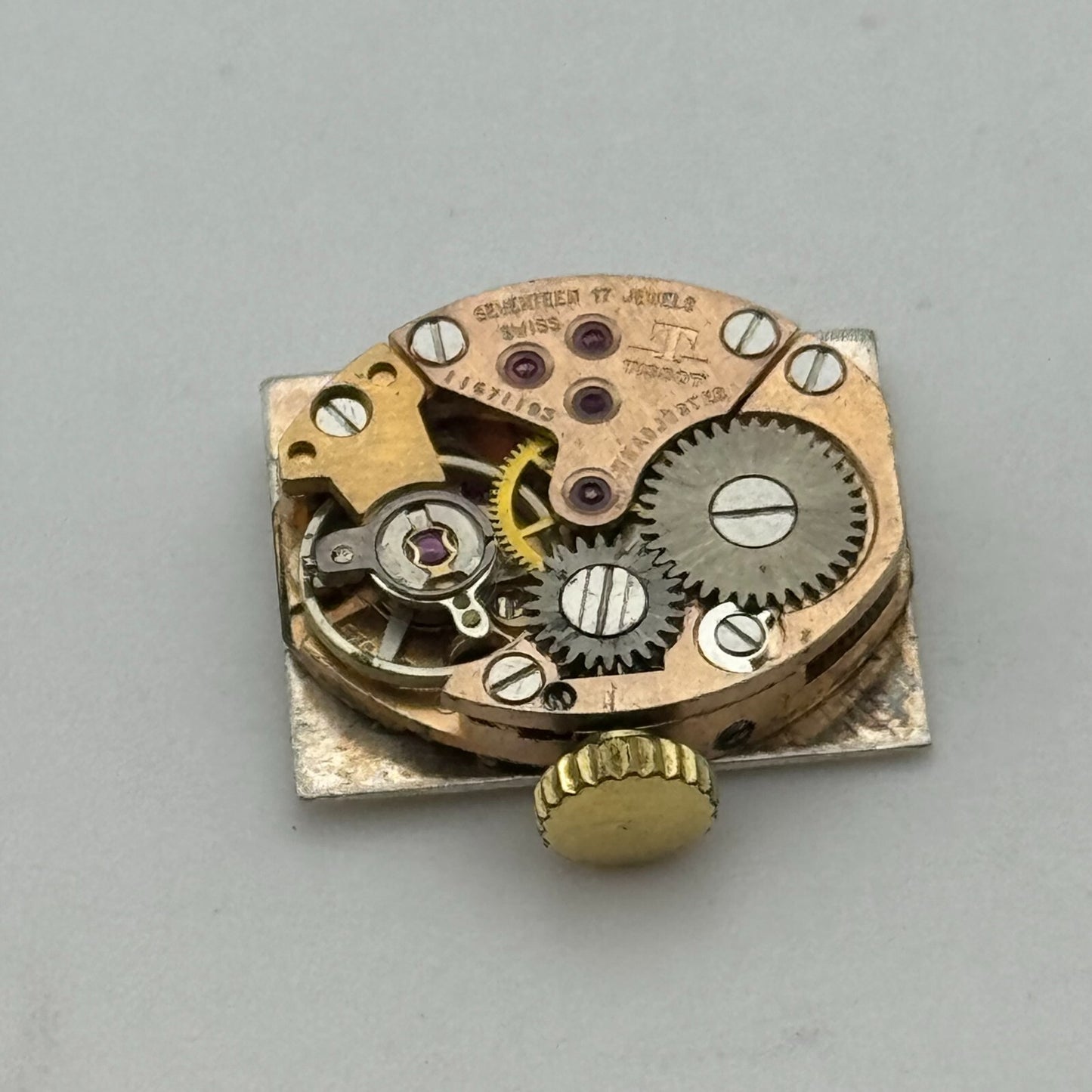 15.1mm Tissot 530-1 Balance Ok Swiss Manual Wind Watch Movement PARTS REPAIR