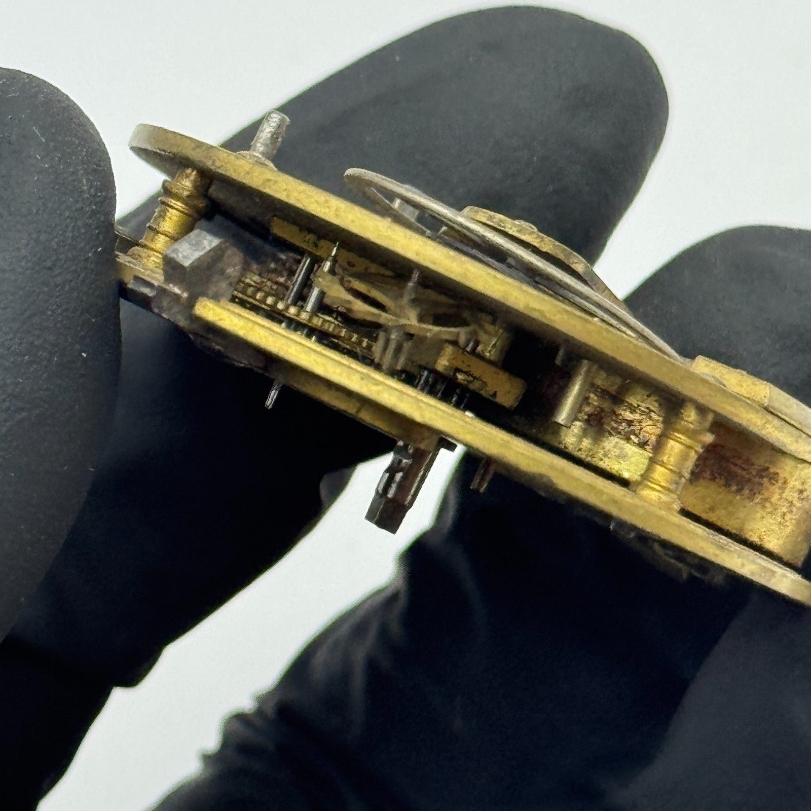 Fusee Pocket Watch Movement Antique English Wolverhampton Parts Repair 44.8mm