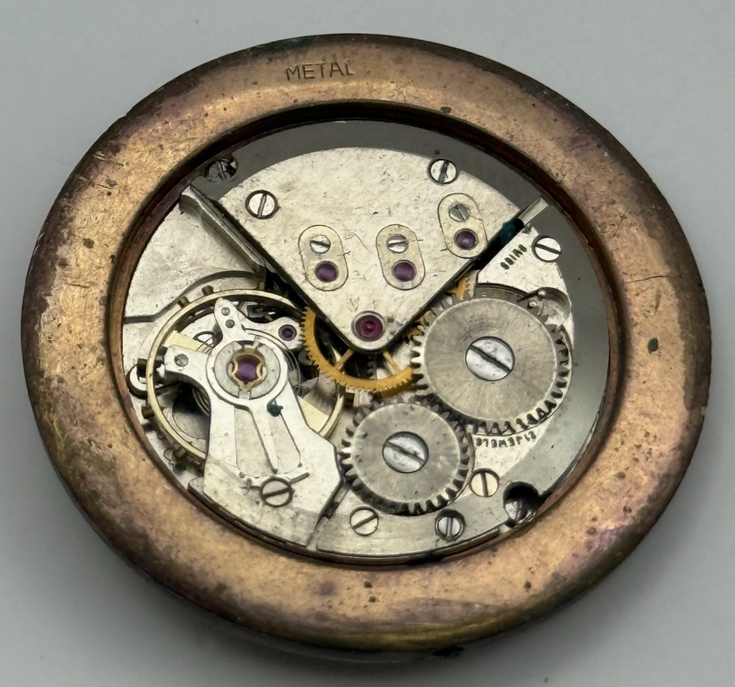ETA 2390 Watch Movement Janus Manual Wind Vintage Swiss Parts Repair 32.6mm