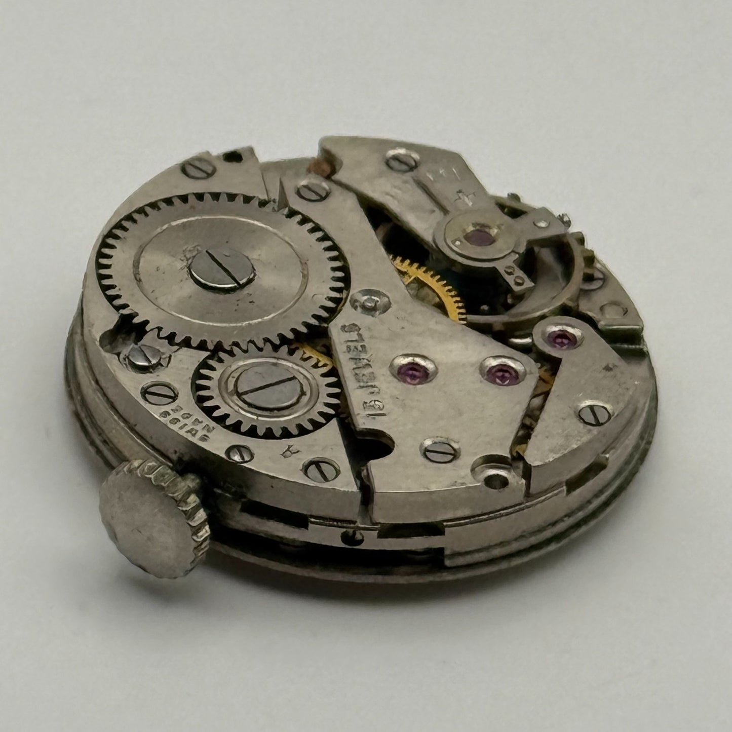 AS 984 Watch Movement Avia Manual Wind Vintage Swiss 15 Jewels Parts 23.4mm