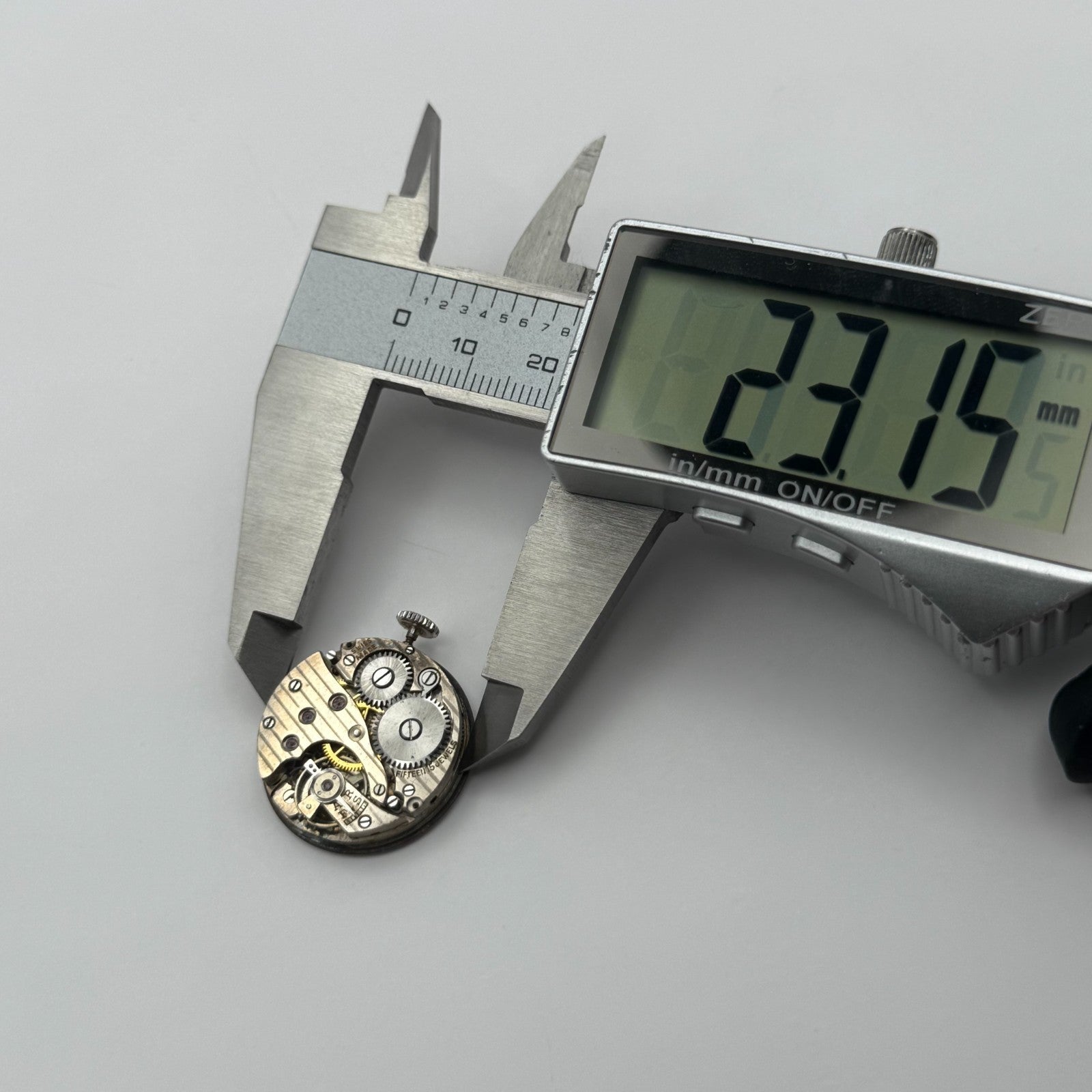 Quality Enamel Dial Watch Movement Manual Wind Vintage Swiss Parts Repair 23.1mm