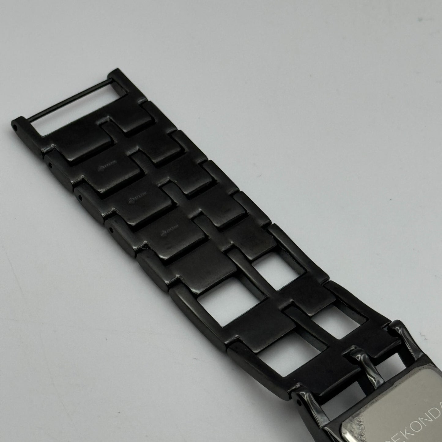 23mm Working Seksy Sekonda 4008 Black Jewelled Quartz Watch New Battery 7.5 Inch