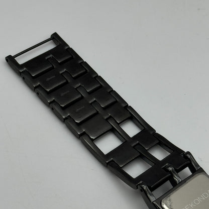 23mm Working Seksy Sekonda 4008 Black Jewelled Quartz Watch New Battery 7.5 Inch