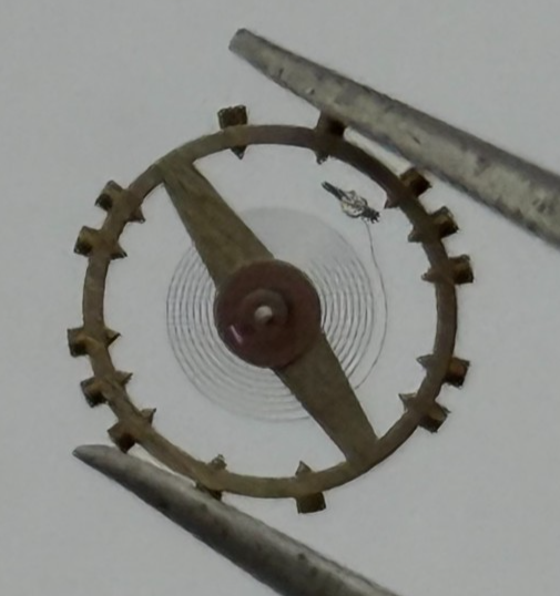 ETA 761 1201 Balance Wheel Complete And Spring  145 M Watch Movement Parts NOS