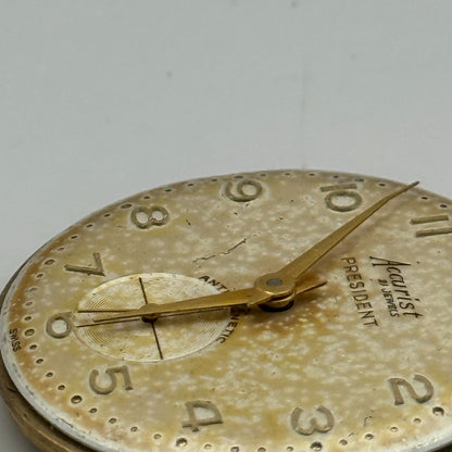 AS 1002 984 Watch Movement Accurist President Manual Wind Vintage Parts 29.7mm