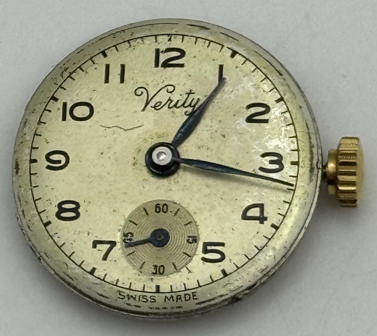 19.7mm Running Verity ETA 980 Sub Seconds Manual Wind Swiss Watch Movement PARTS
