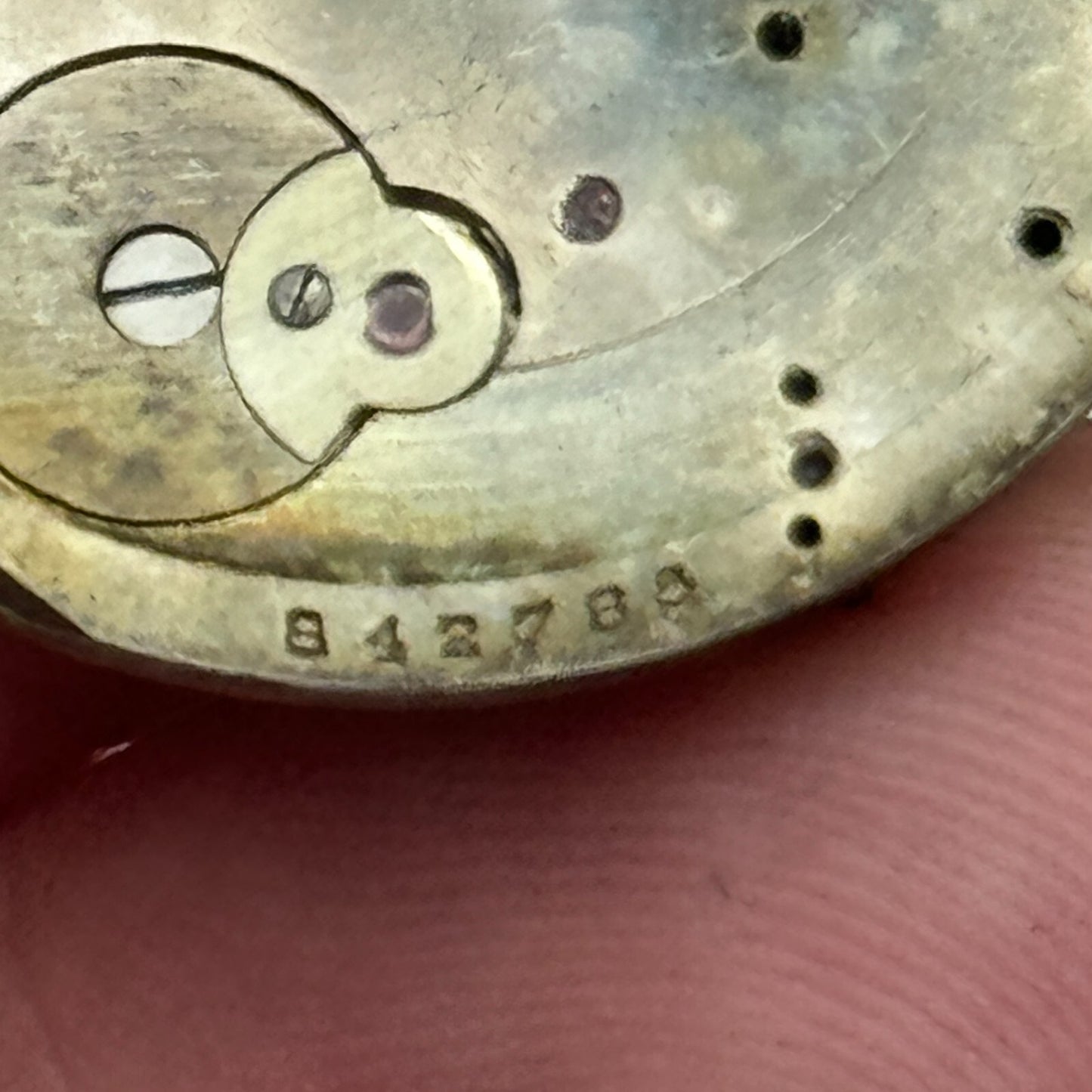 28mm Men's Unidentified Leaf Mark Manual Wind Watch Movement Swiss Vintage PARTS