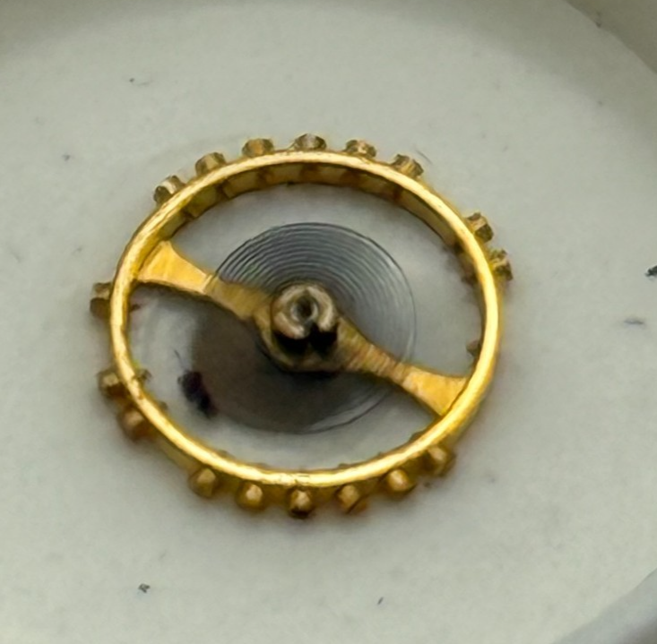 Bulova 5 AD Balance Wheel Complete And Spring 624 Watch Movement Parts  NOS 