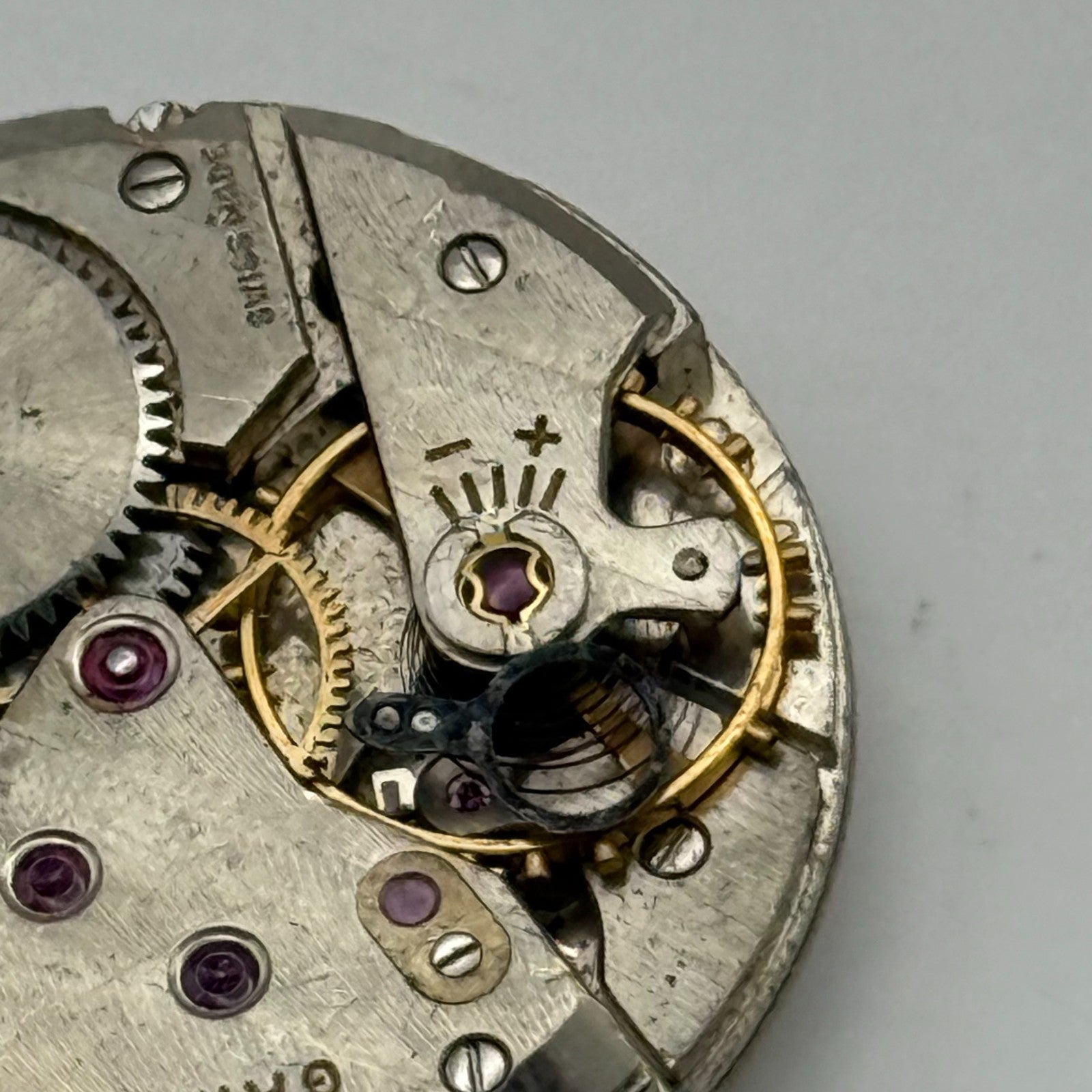 ETA 1120 Watch Movement Garrard Manual Wind Vintage Swiss Parts Repair 27mm
