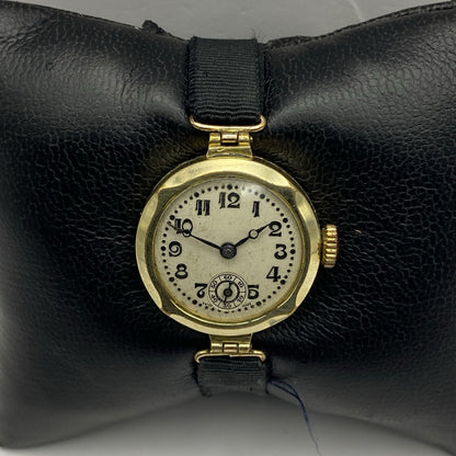 25mm Ladies SMALL Art Deco Gold Plated Sub Seconds Old Watch TO RESTORE