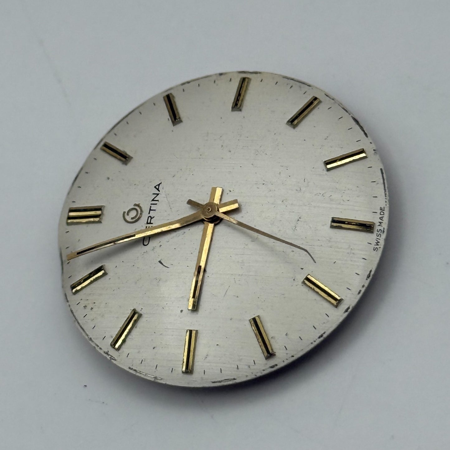 Certina 25-66 Watch Movement Manual Wind Vintage Swiss 17 Jewels Parts 25.8mm