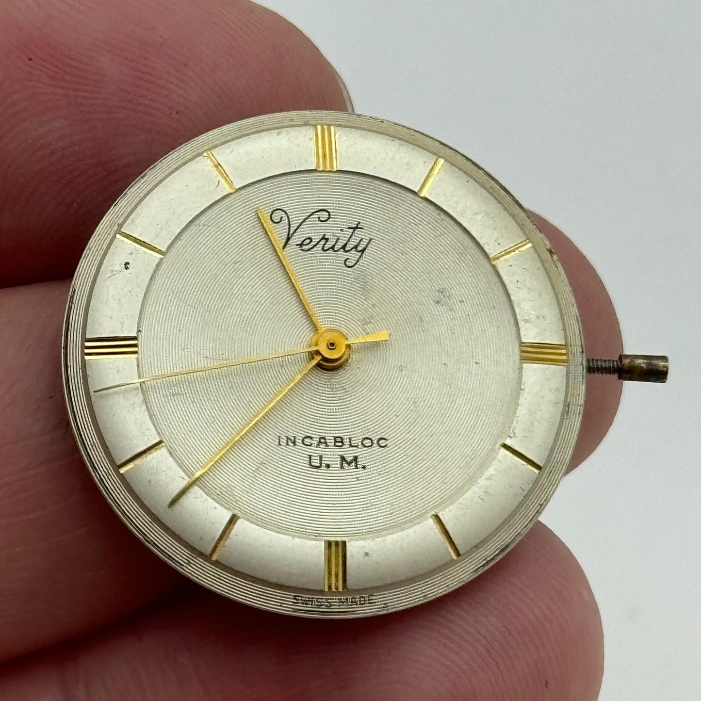 25.8mm Men's Verity FHF 72 Manual Wind 17 Jewels Swiss Made Watch Movement PARTS