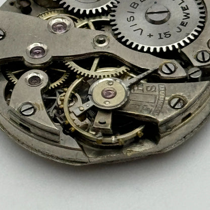 23.6mm Visible Patent 51489 FHF Manual Wind Watch Movement Swiss Vintage PARTS