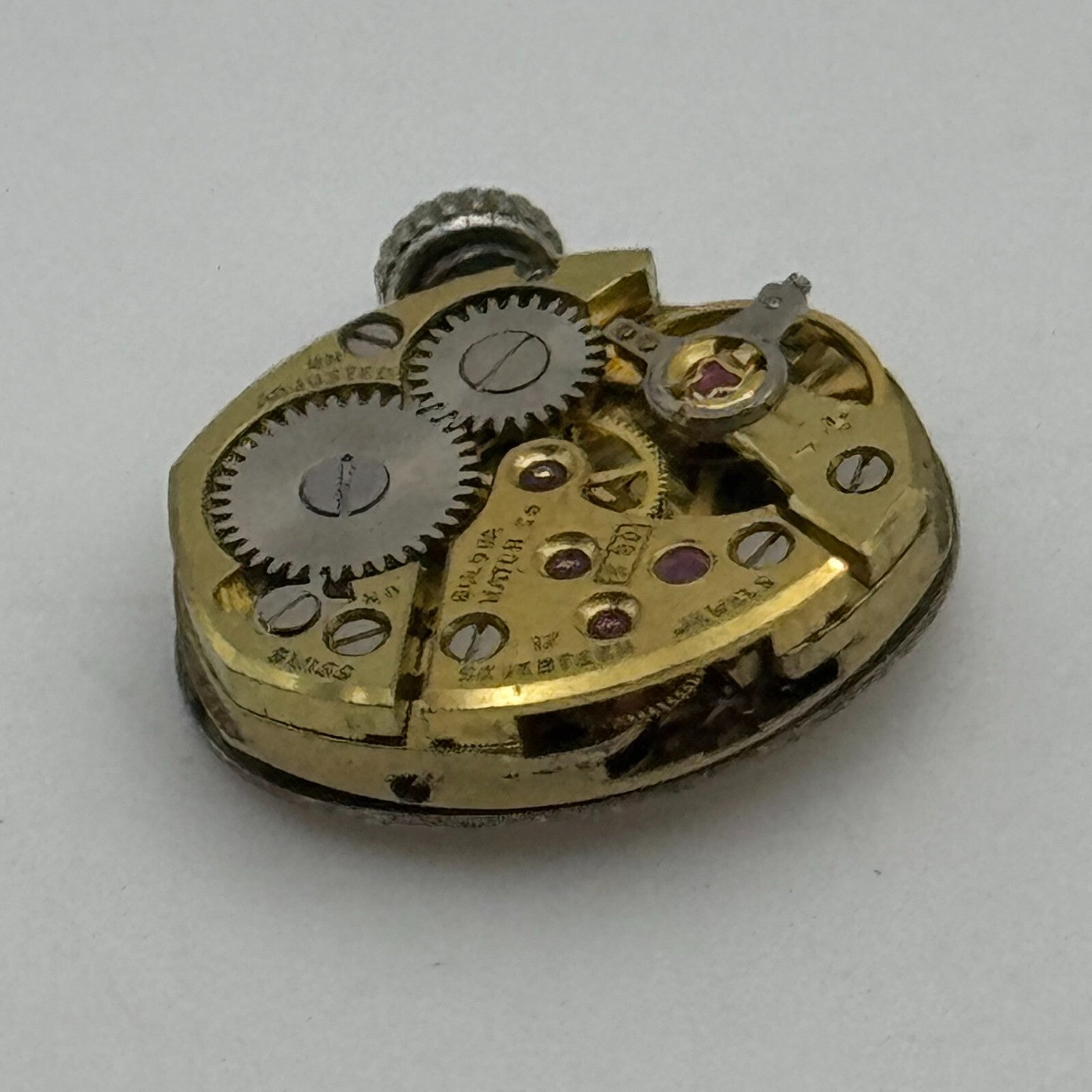 12.7mm Running Bulova 5BD Manual Wind 17 Jewels Swiss Made Watch Movement PARTS