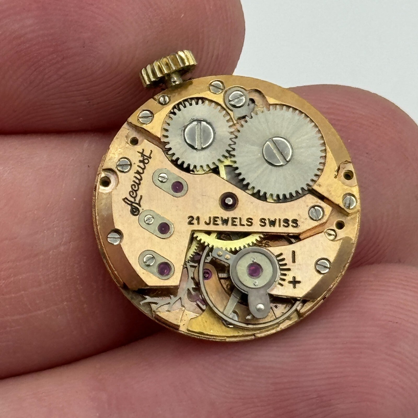 19.7mm Accurist AS 1156 A Schild Balance Ok Ladies Swiss Watch Movement PARTS