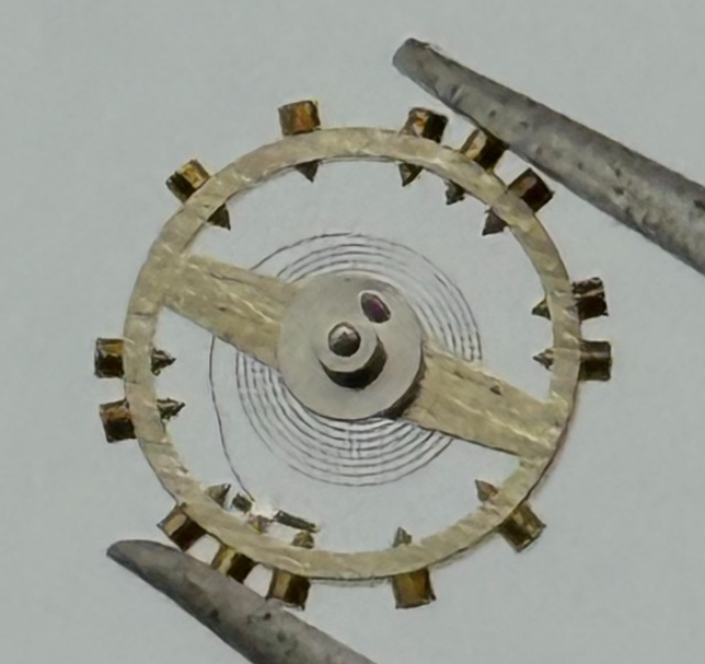 ETA 746 Balance Wheel Complete And Spring 4 1/2''' 144 M Watch Movement Parts