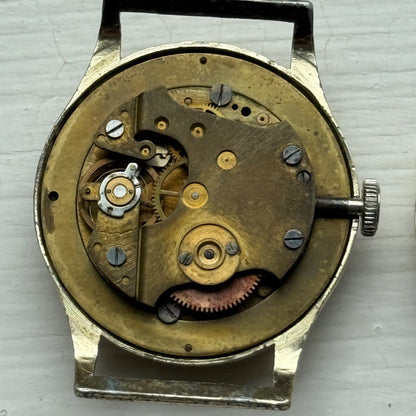 32mm Vintage Stirling Black Dial Sub Seconds Manual Wind Watch PARTS / REPAIR