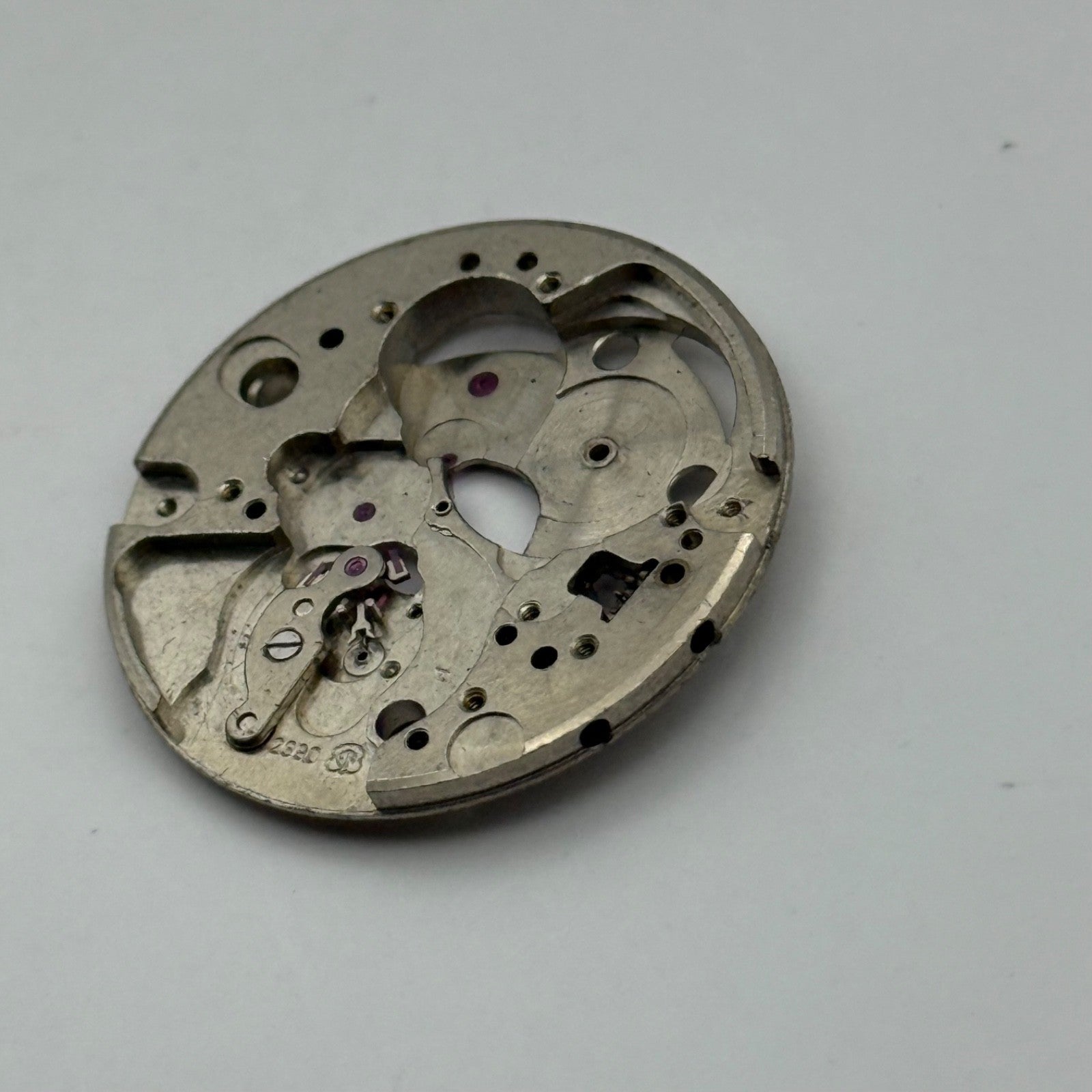 ETA 2390 Watch Movement Main Plate Manual Wind Vintage Swiss Parts Repair 25.9mm