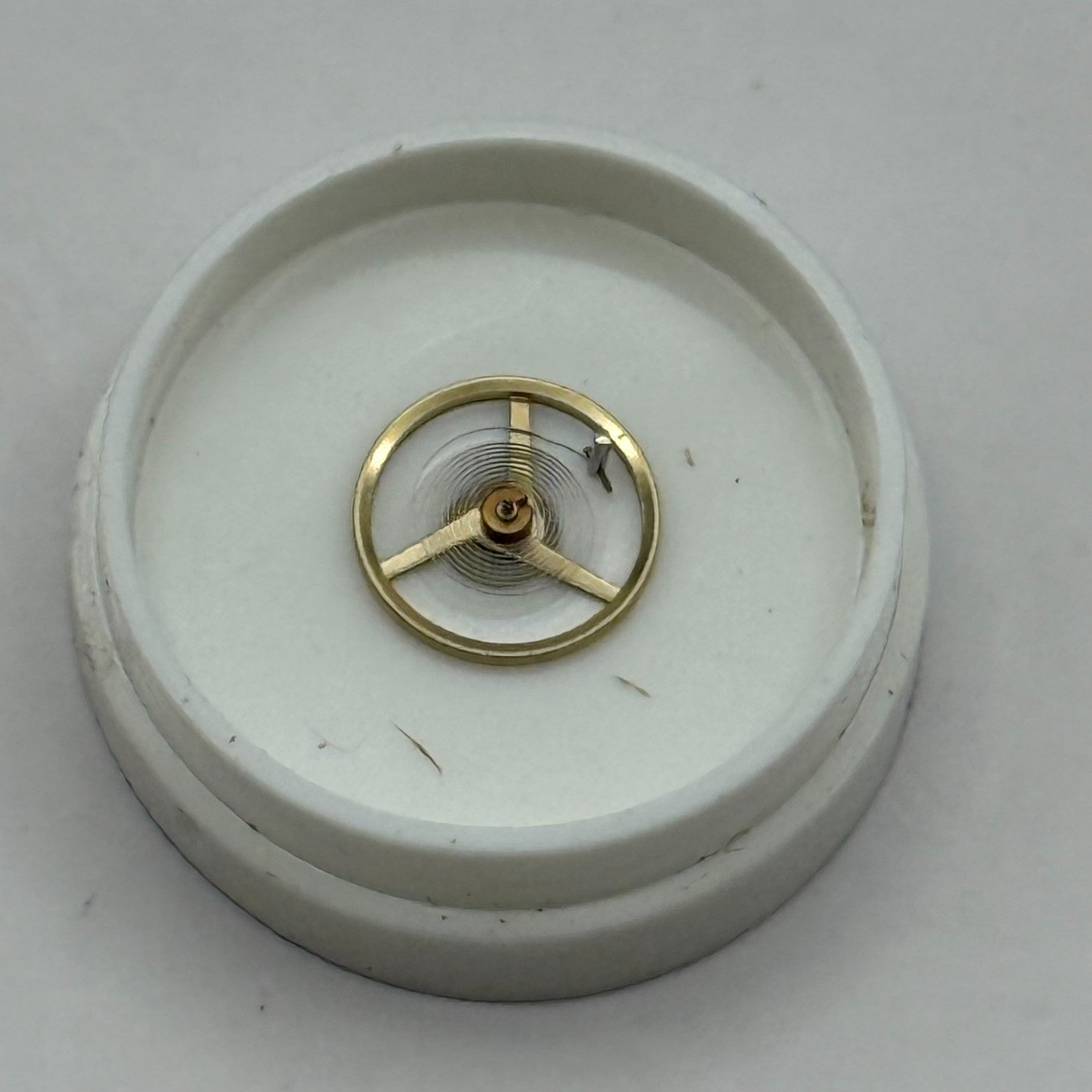 AS 1977 Balance Wheel Complete And Spring 5 1/2''' 1740 M Watch Movement Parts 