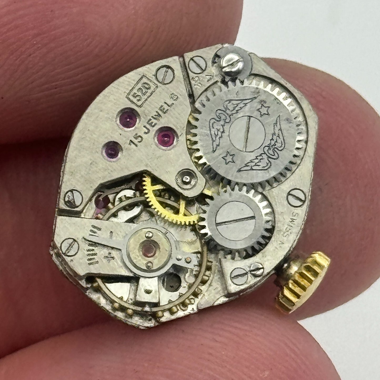 15.1mm Ladies Rotary 520 MD 15 Jewels Manual Wind Swiss Watch Movement PARTS