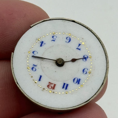 25.3mm Civic Watch Co Mens Trench Watch Movement Manual Wind Vintage Swiss PARTS