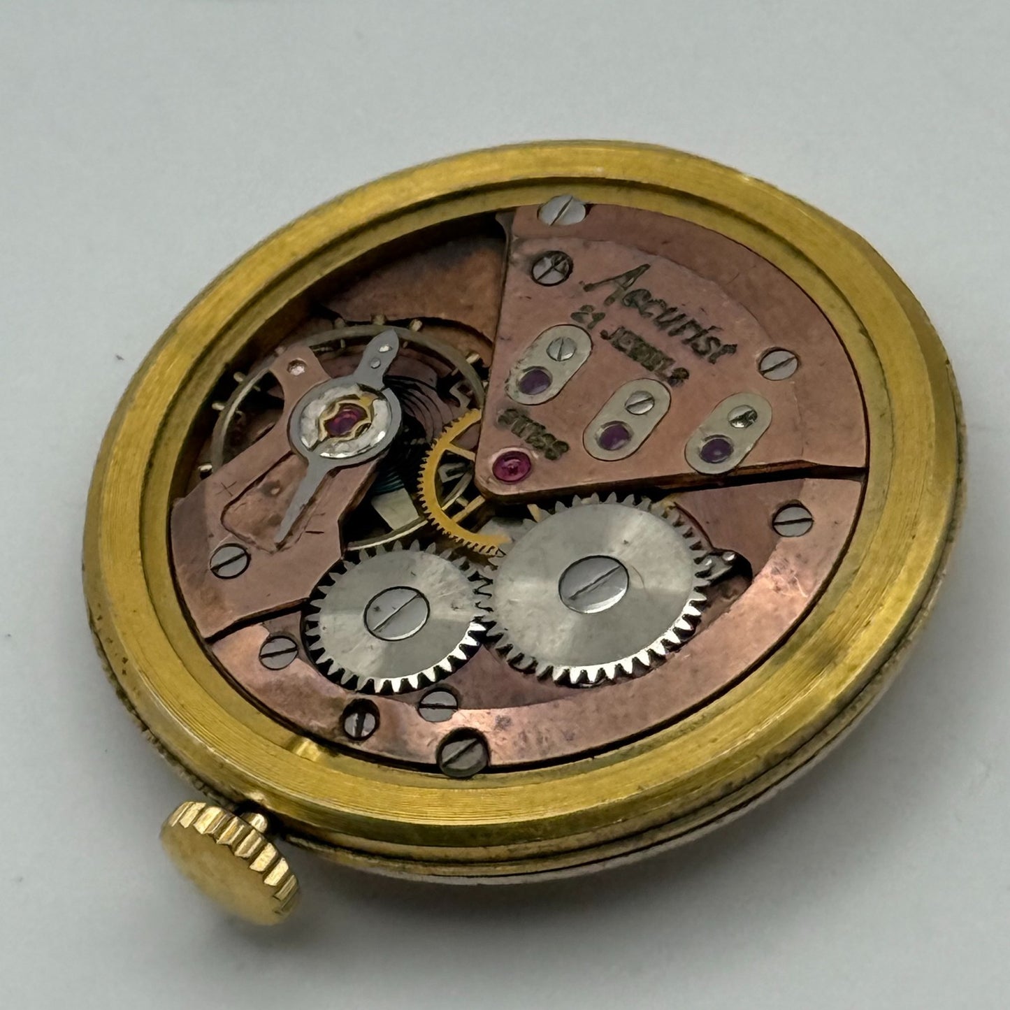 ETA 2390 Watch Movement Accurist Manual Wind Vintage Swiss Parts Repair 29.5mm