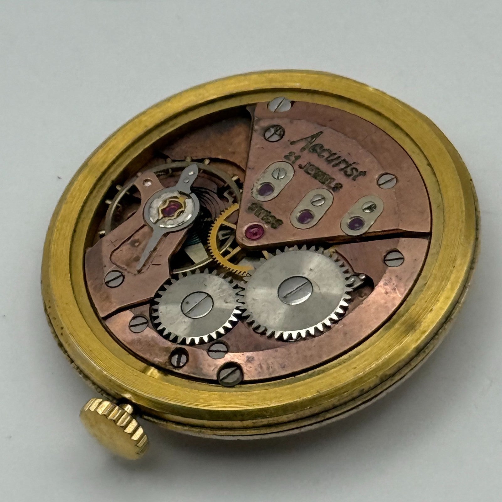 ETA 2390 Watch Movement Accurist Manual Wind Vintage Swiss Parts Repair 29.5mm