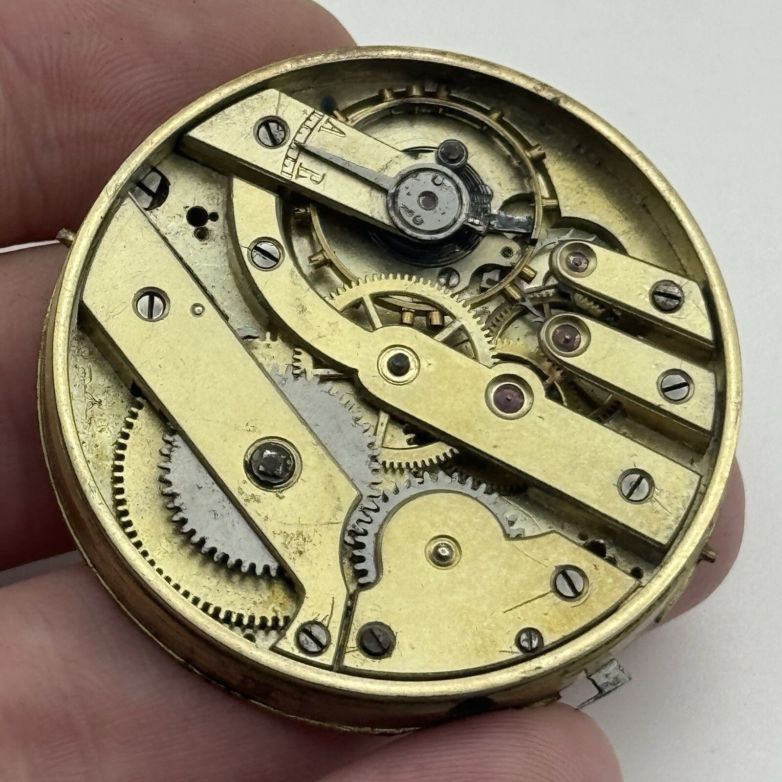 45.2mm Parrenin High Quality Antique Pocket Watch Movement FOR PARTS Repair