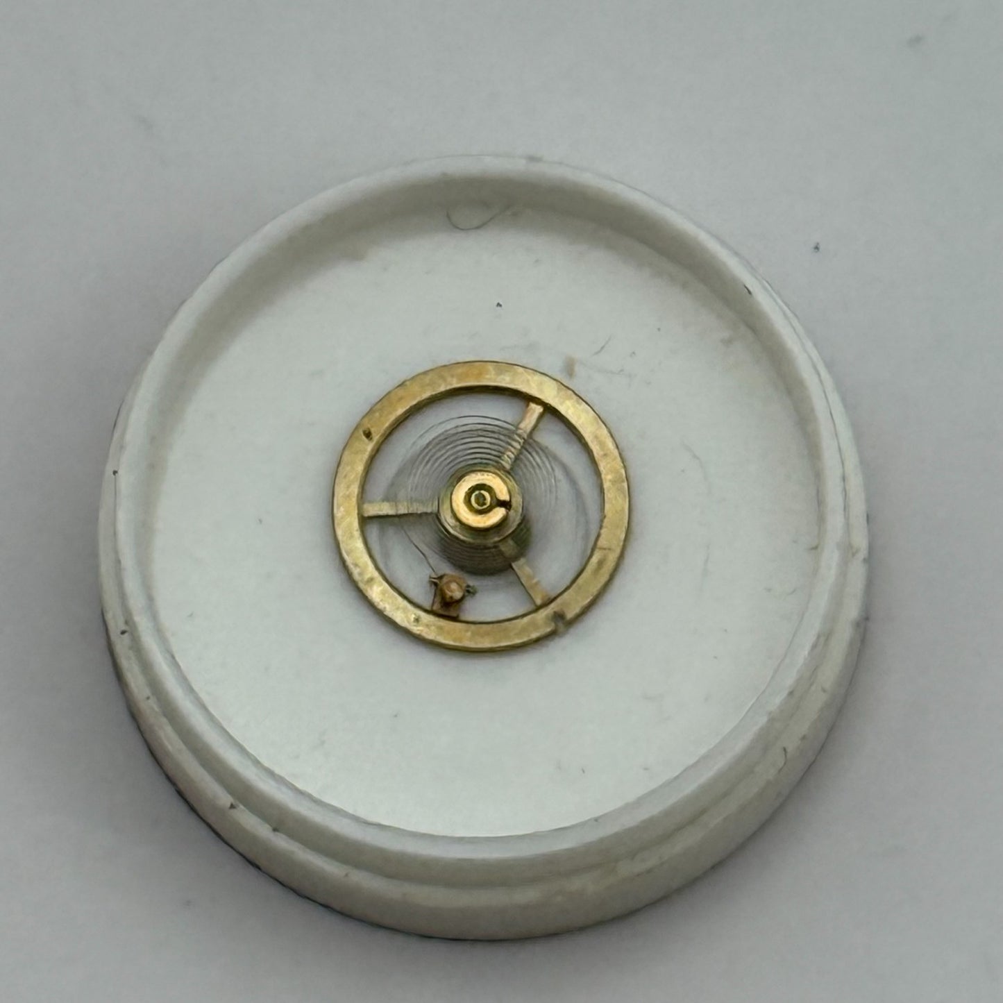 Kasper 200 Balance Wheel Complete And Spring 5¼’’ Watch Movement Parts NOS 