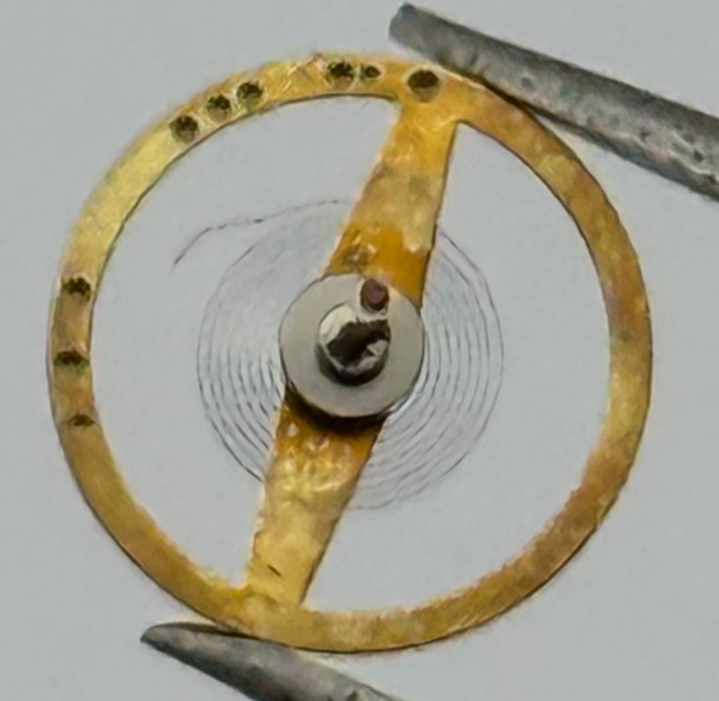 BFG 927 Balance Wheel Complete And Spring 6 3/4-8''' 1512 M Watch Movement Parts