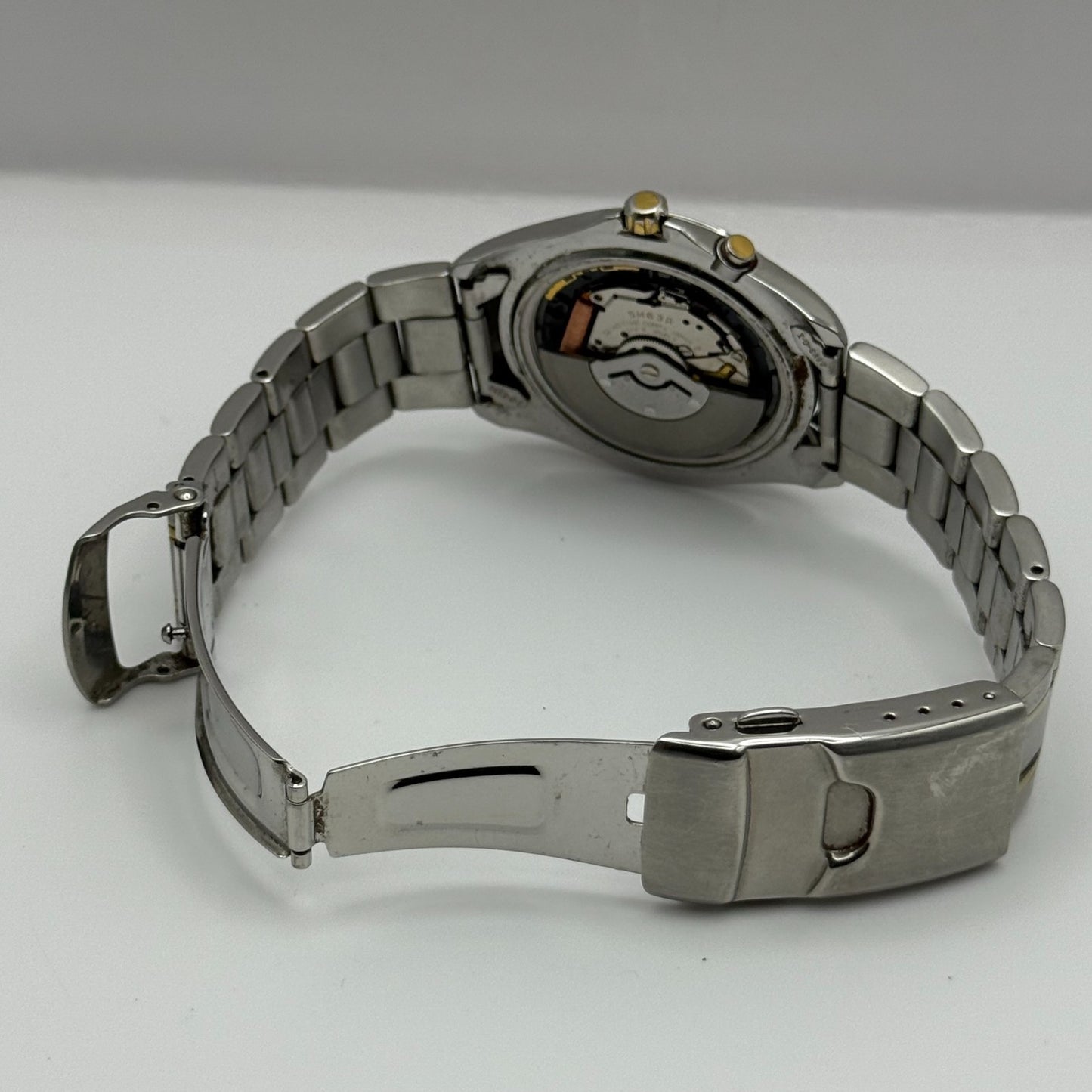 Seiko Kinetic 50M Men's Quartz Watch 5M63 - 0AC0 Date Dial 41mm PARTS REPAIR