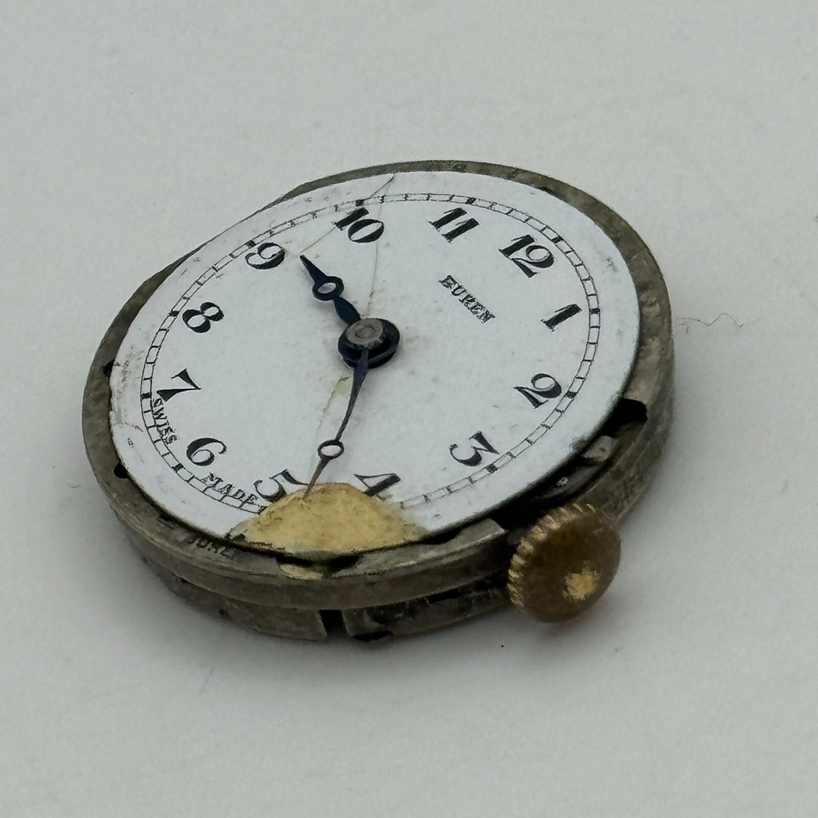 22mm Buren Grand Prix 0828 Trench Watch Movement Manual Wind Swiss PARTS SPARES