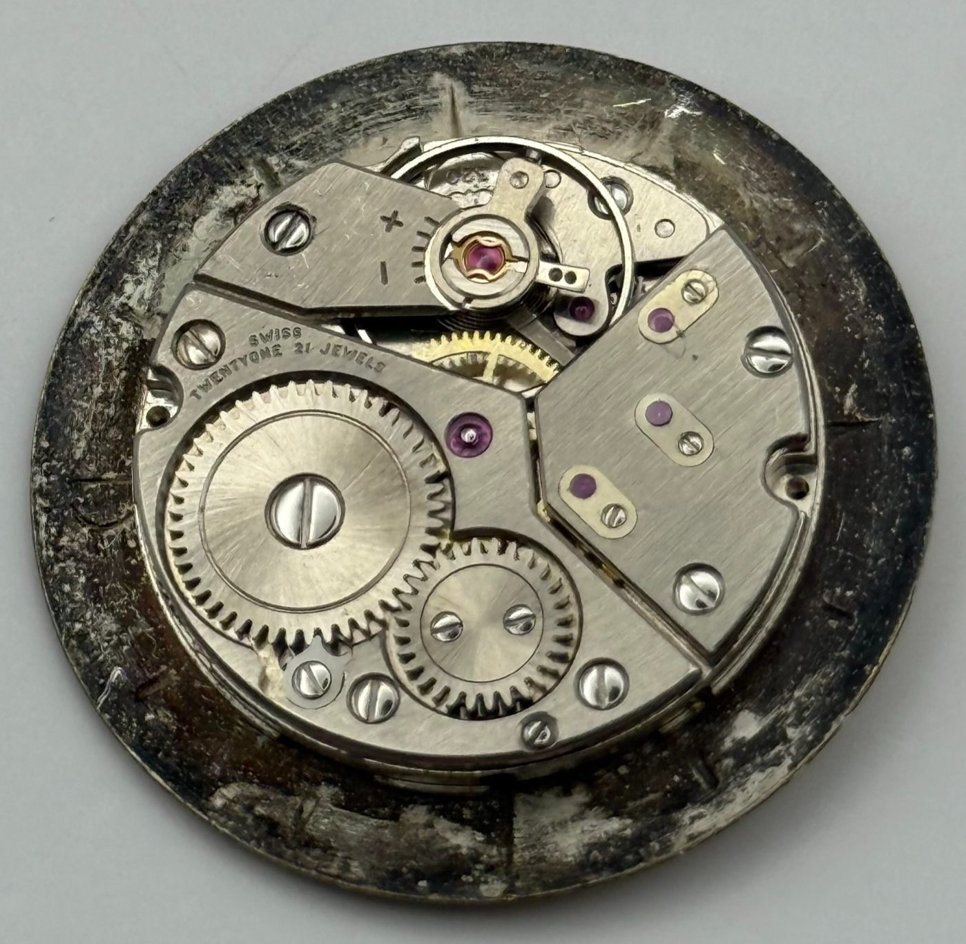 Peseux P 320 Talis Watch Movement Manual Wind Vintage Swiss Parts Repair 23.5mm