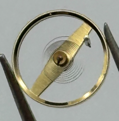 ST 69 Balance Wheel Complete And Spring 6 3/4 8''' 1155 Watch Movement Parts NOS