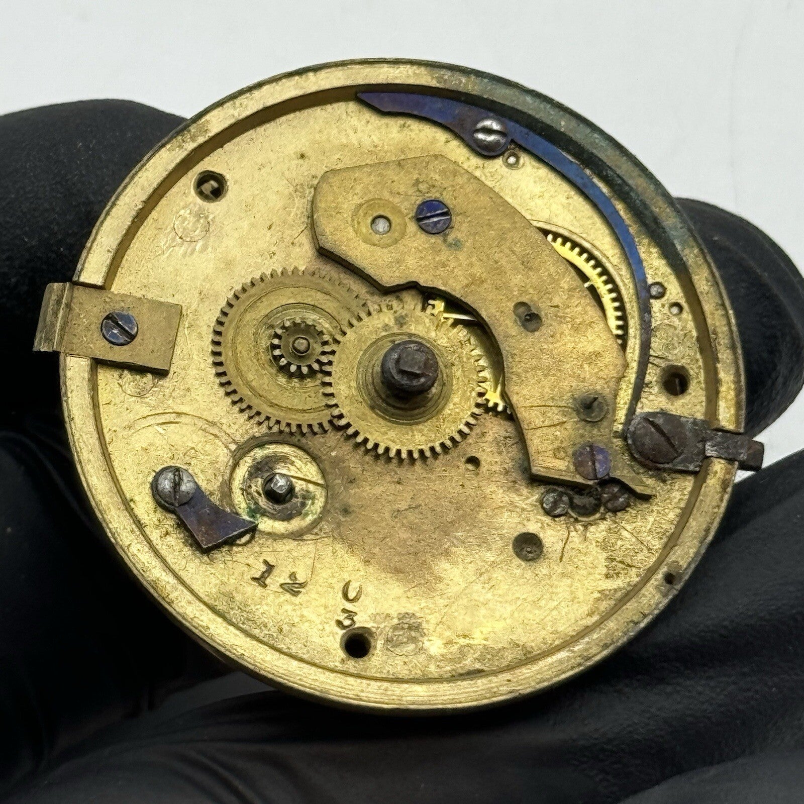 41.2mm Barton & Deacon Chain Present Fusee Pocket Watch Movement FOR PARTS