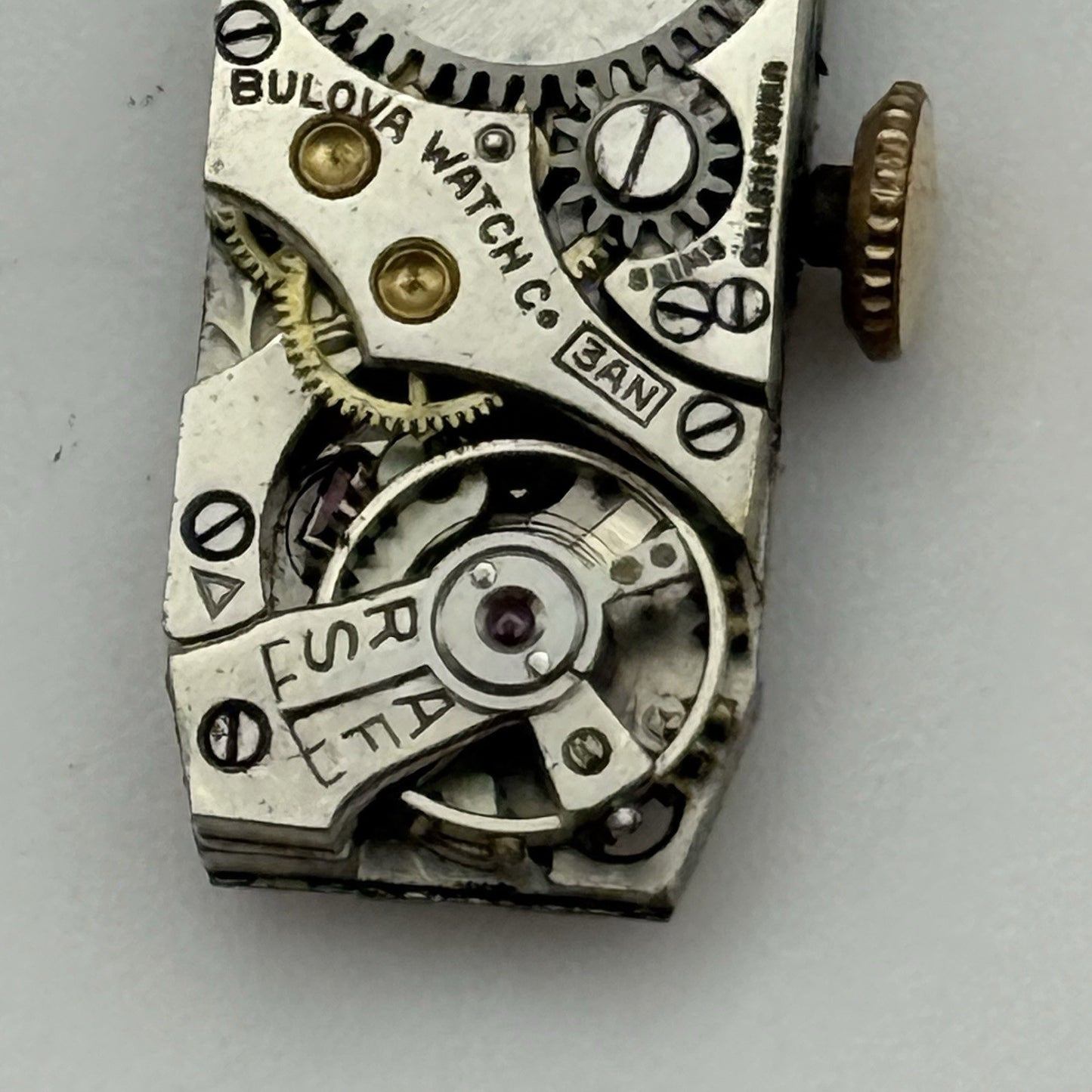 9mm Vintage Ladies Bulova 3AN Manual Wind Swiss Watch Movement PARTS REPAIR